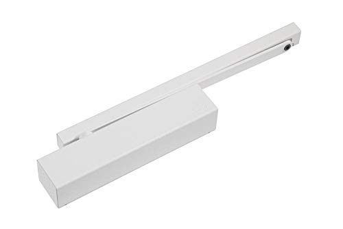 Gleitschienentürschließer GEZE Türschließer TS5000 als Komplettpaket in Weiß RAL9016, Hohe Qualität, Perfekt für Brandschutztüren geeignet // In eleganter weißer glänzender Optik von stahl-design-tebart
