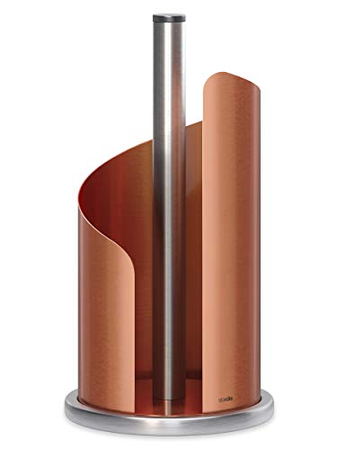 stardis Küchenrollenhalter, Kupfer matt/Edelstahl fingerabdruckresistent Ø 15 cm Rollenhalter von stardis