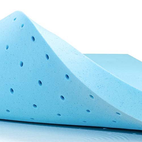 subrtex Memory-Matratze, Super-Kingsize-Bett, 7,5 cm, mit Gel angereicherter Schaumstoff-Bettauflage zur Druckentlastung (180 x 200 x 7,5 cm), 7,5 cm, 180 x 200 cm von subrtex