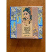 Krishna Art Bhagavad Gita Vers Galerie Wickelwand Kunst von syamarts