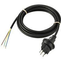 Sygonix SY-5768434 Strom Netzkabel Schwarz 3m witterungsbeständig von sygonix