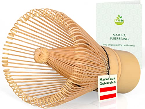 Original Matcha-Besen mit 100 Borsten, handgefertigt aus Bambus für die traditionelle Zubereitung von Matcha Tee von tea4chill