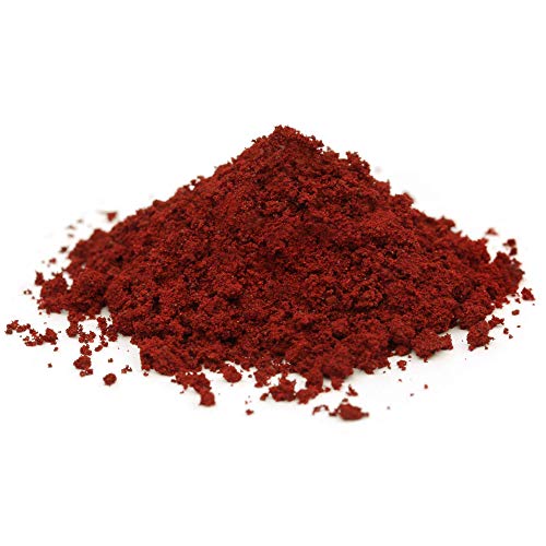 @tec Premium Pigmentpulver, Eisenoxid, Oxidfarbe - 1kg Farbpigmente/Trockenfarbe für Beton + Wand - Farbe: ziegelrot/rot/ziegel von @tec