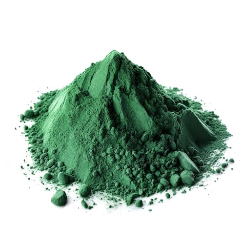@tec Pigmentpulver auf Eisenoxid-Basis, Farbpigment Grün - 100g, Trockenfarbe für Beton, Zement, Putz, Gips von @tec