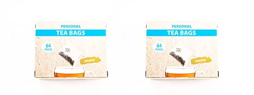 2 X teemando® Jap. Persönliche Teebeutel Polypropylen 64 Stück pro Packung = 2 Packungen a 64 Stck. von teemando