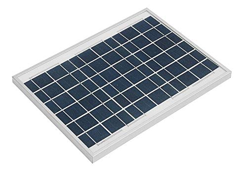 TEMPO DI SALDI Monokristallines Solarpanel, Photovoltaik, 10 W, 18 V, mit Klemmzangen von tempo di saldi