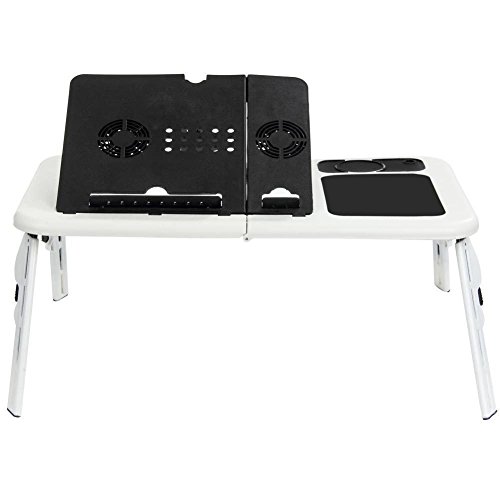 TEMPO DI SALDI PC-Tisch, zusammenklappbar, für Notebooks, Computer, Tablet und Tisch mit Lüftern von tempo di saldi