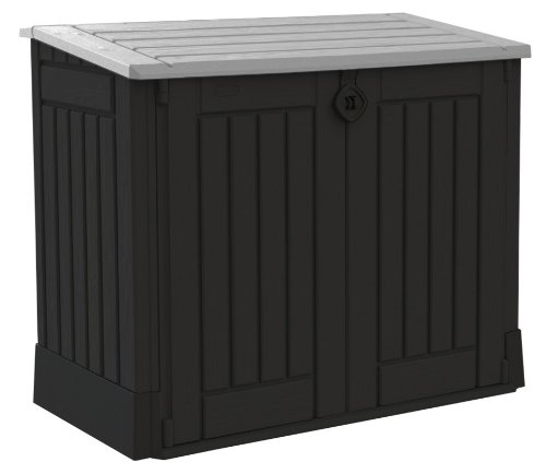 tepro Keter Mülltonnenbox Store it Out Midi, Schwarz, 845L, aus Kunststoff von tepro