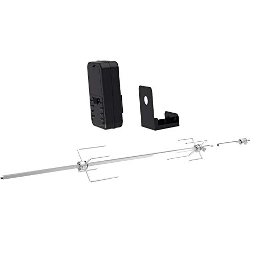 tepro Grillzubehör Universal Grillspiess-Set für Batteriebetrieb aus Edelstahl 10x92x12 cm von tepro