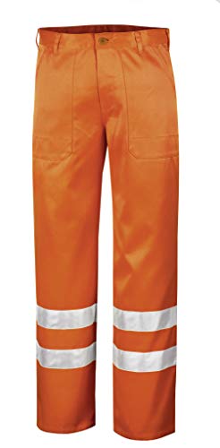 teXXor Warnschutz-Bundhose Quebec Arbeitshose mit Reflexstreifen, 54, orange, 4305 von texxor