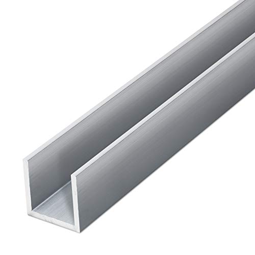 thyssenkrupp U-Profil Aluminium gepresst 15 x 15 x 15 x 2 mm in 1500 mm Länge | Aluprofil U-Profil | EN AW-6060 von thyssenkrupp