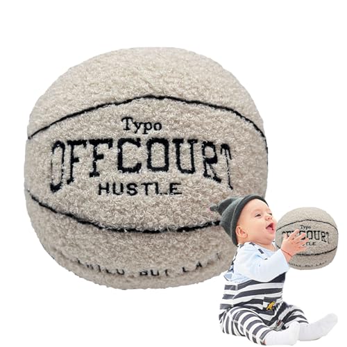 Basketball Kissen 3D, Basketball Plüschtier, Basketball Pillow Weiches Gefüllte Kissen Plüsch Sportbälle Spielzeug, Ballkissen Basketball Gefüllte Puppendekorationen Für Sofa Schlafzimmer, 25cm von tongfeng