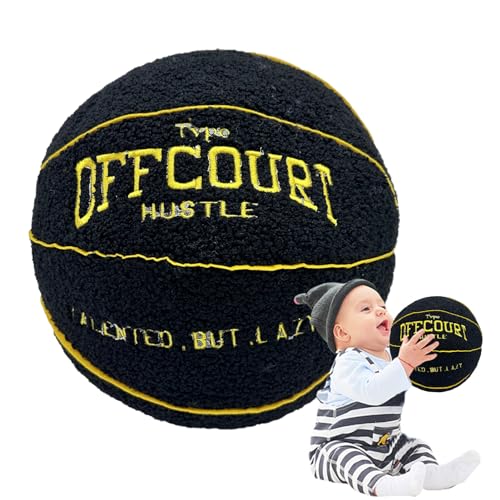 Basketball Kissen 3D, Basketball Plüschtier, Basketball Pillow Weiches Gefüllte Kissen Plüsch Sportbälle Spielzeug, Ballkissen Basketball Gefüllte Puppendekorationen Für Sofa Schlafzimmer, 25cm von tongfeng