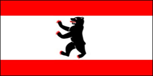 Fahne Flagge Berlin 90 cm x 150 cm von trends4cents