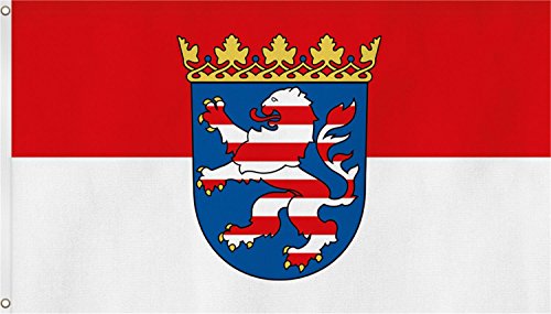 Österreich, Deutschland, Island.. Fahne- Flagge zum Hissen -Hissfahne 90 x 150 Farbe Hessen von trends4cents