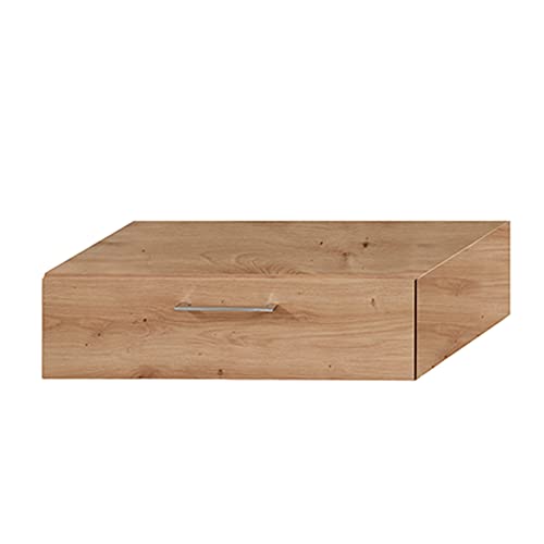 trendteam smart living Badezimmer Waschbeckenunterschrank Ansatzschrank One, 70 x 20 x 53 cm Asteiche mit viel Stauraum und Ablagefläche von trendteam smart living