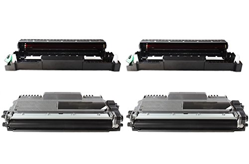 TTRecycling - kompatibel - als Ersatz Brother HL-2132 / HL-2132R (2x DR-2200 Trommel + 2x TN-2010 XL Toner) 4Set von ttrecycling