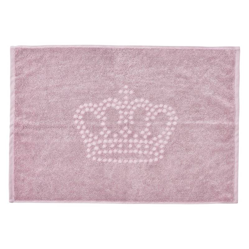 twentyfour Badvorleger Crown Baumwollstoff Mauve 50x70 cm (BxT) von twentyfour