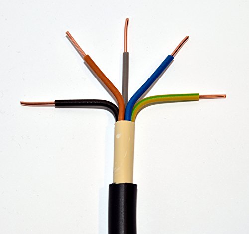 METERWARE Erdkabel NYY-J 5x10 mm² RE schwarz 5x10 qmm RE Starkstromkabel Energiekabel - bestellte Menge entspricht der gelieferten Gesamtlänge von u.a. Prysmian, Waskönig+Walter, nkt cables