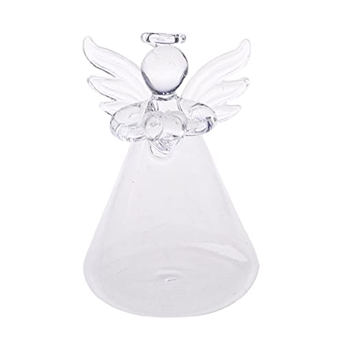 Engelsvase, unknows Engel klares Glas Wandbehang Vase Flasche für Pflanzen Blumen Dekorationen von unknows