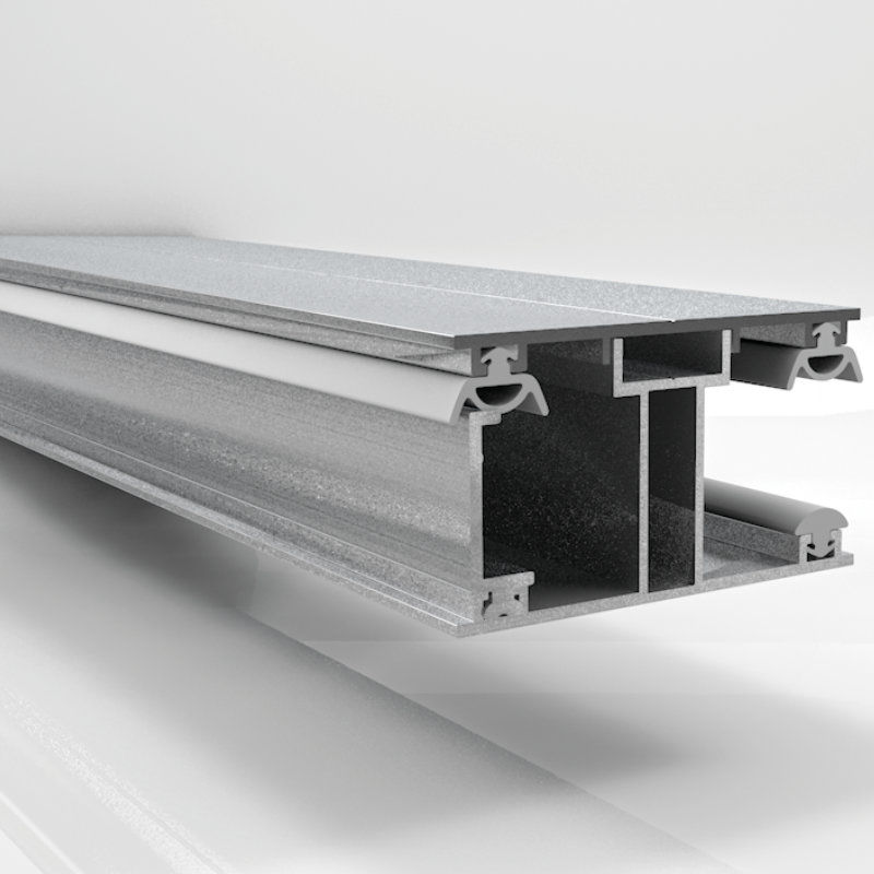 Eco Verlegeprofil Randprofil Aluminium 50 mm breit für 16 mm Stegplatten von Friedrich von Lien AG