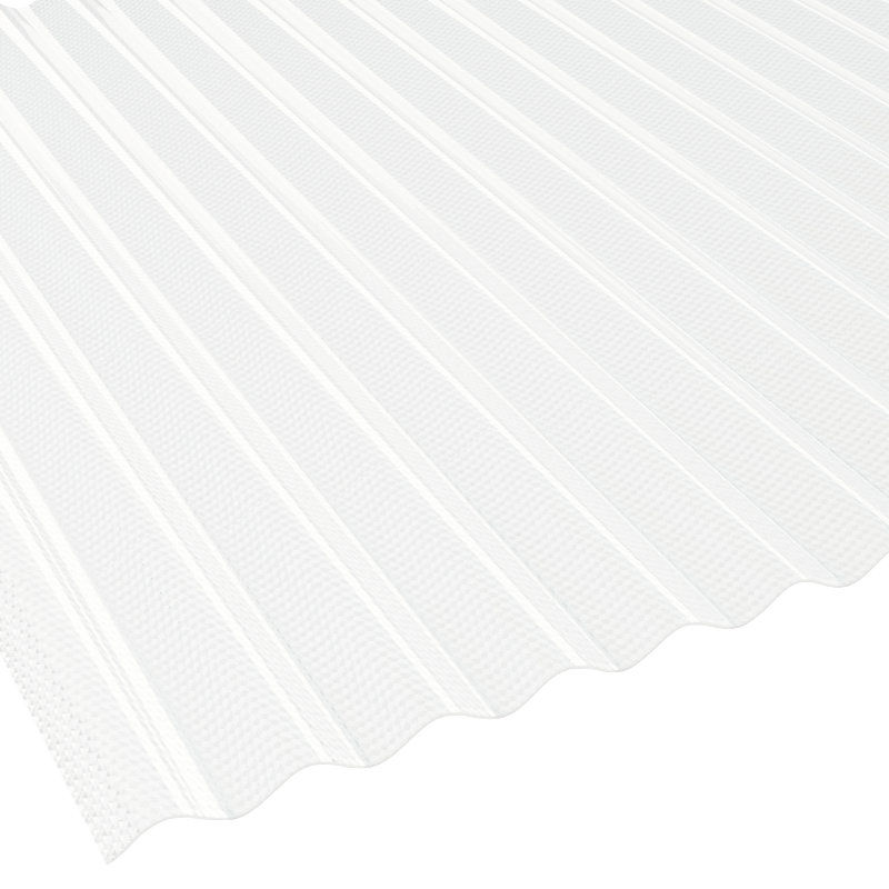 Terrassendach Komplettset Sinusplatte 76/18 Wabenstruktur Polycarbonat 2,6 mm weiß-opal von Friedrich von Lien AG