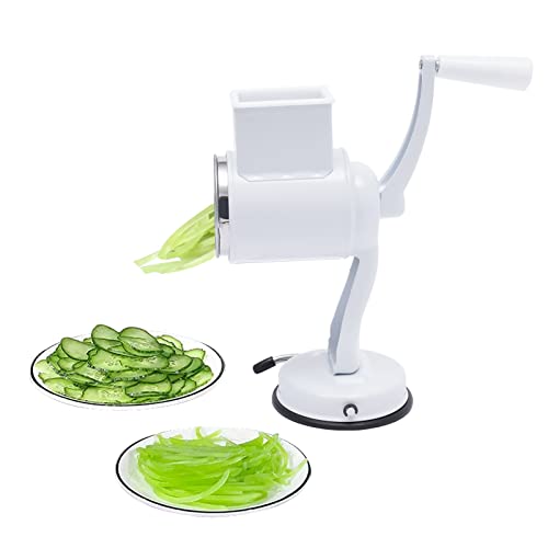 vinnyooc Gemüsehobel Eierschneider 5 In 1 Multischneider Slicer Dicer Manuelle Edelstahl Gemüseschneider Gemüsehobel Küchenreibe Zerkleinerer Shredder Mit 5 Trommel Klingen von vinnyooc