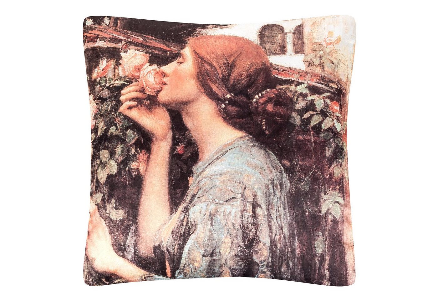 von Lilienfeld Dekokissen VON LILIENFELD Kissen John W. Waterhouse My Sweet Rose Motiv Kunst, beidseitig bedruckt von von Lilienfeld