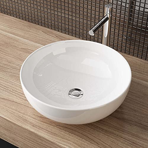 Waschbecken24 kleines waschbecken gäste wc - Platzsparendes handwaschbecken für Ihr Badezimmer (40x40x13cm, Weiß / A578) von waschbecken24