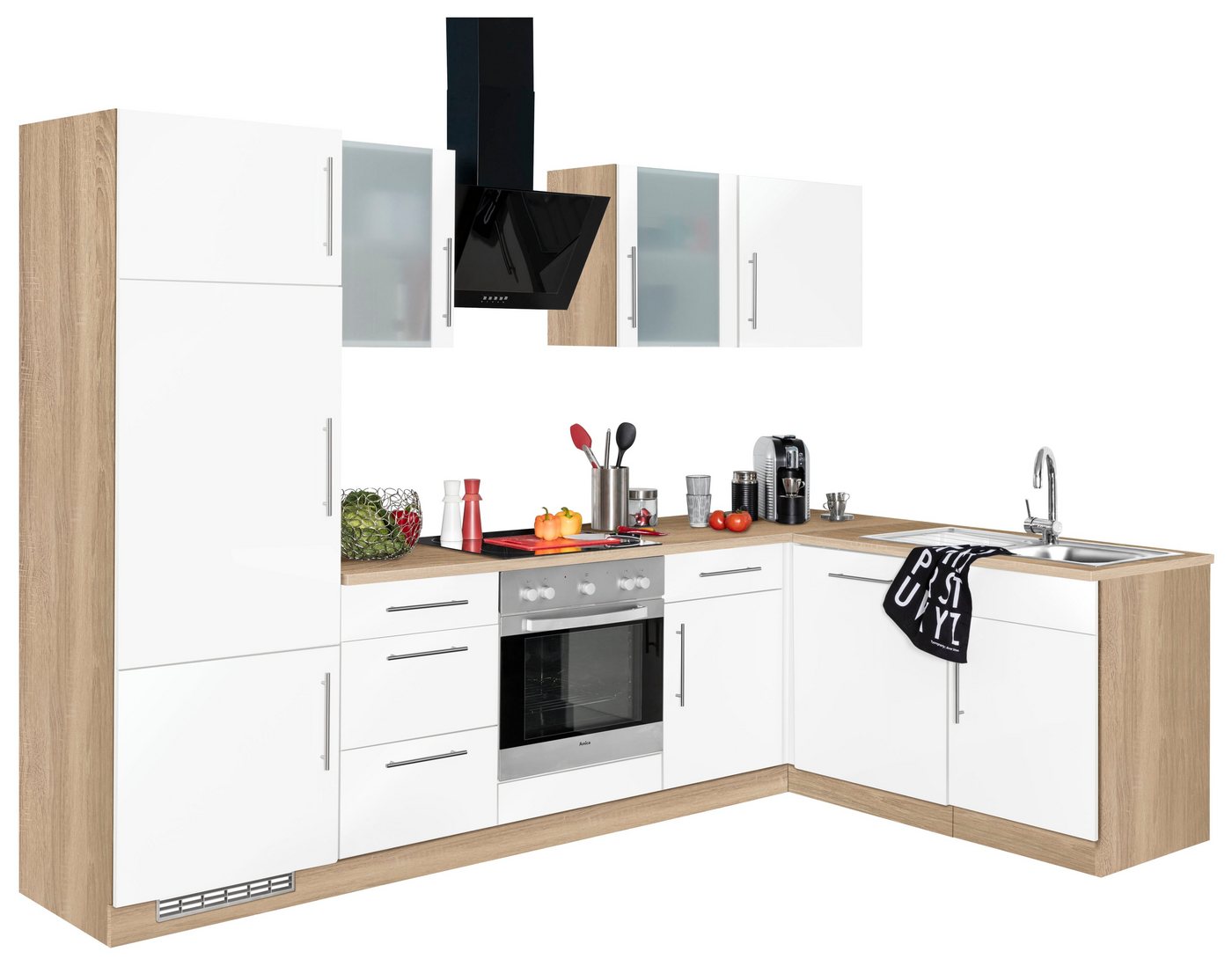 wiho Küchen Winkelküche Cali, ohne E-Geräte, Stellbreite 280 x 170 cm von wiho Küchen