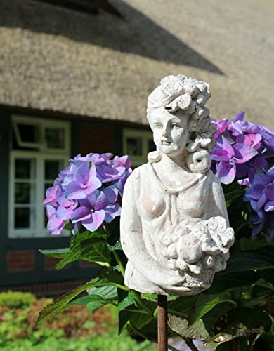 windschief living Zauberhafter Gartenstab, Beetstecker Fleurette im Antique Shabby chic Stil von windschief living