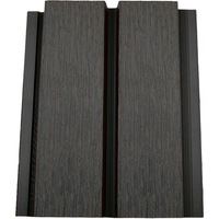 Fassadenverkleidung aus WPC Coextrusion, 33 mm (S) x 140 mm (B / Deckbreite) x 360 cm, dunkelgrau, Länge 3,6 m, Oberfläche: gebürstet matt (Serie WE60) von woodstore24