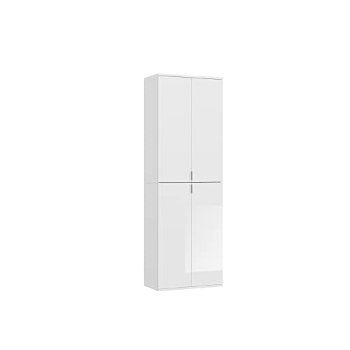 xonox.home X07A9T14, Holzwerkstoff, Hochglanz Weiß, ca. 61 x 193 x 34 cm von xonox.home