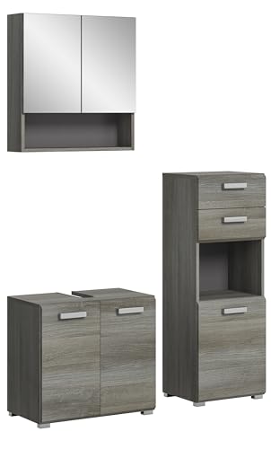 xonox.home X88B3B06, Holzwerkstoff, Silber, 115x185x37 von xonox.home