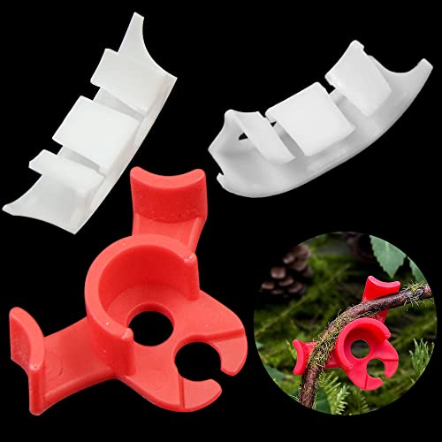 xtemtoamz Pflanzenzweigbieger Plant Bender Bending Clips - 90 Grad Tomatenpflanzentrainer 2 Stile Pflanzenbiegung Zweigklemmen Zum Biegen von Pflanzenstämmen und Ändern der Wuchsrichtung, 100 Stück von xtemtoamz