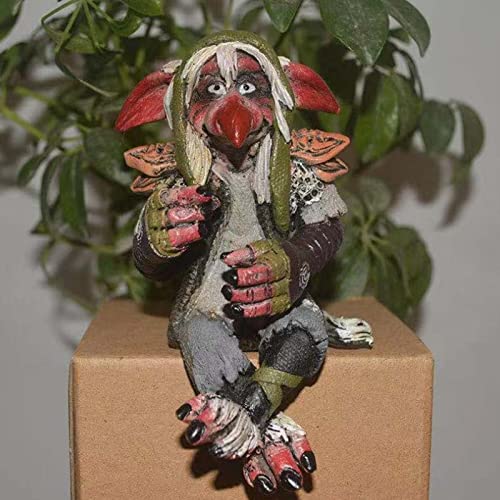 yaogohua Anime Charakter Skulptur Wohnkultur Spielzeug Harz Statue Garten Big Goblin Statue Leprechaun Garden Big Goblin Statue Geschenk zum Valentinstag von yaogohua