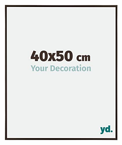 yd. Your Decoration - Bilderrahmen 40x50 cm - Antrazit - Bilderrahmen aus Kunststoff mit Acrylglas - Antireflex - 40x50 Rahmen - Evry von yd.