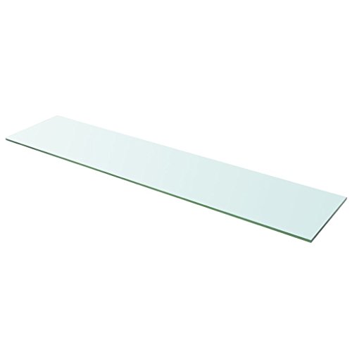 yorten Ersatzteile Glas Regalboden Glasboden Einlegeboden Tragfähigkeit bis 15 kg Transparent 110 x 25 cm (L x B) Stärke 8 mm von yorten