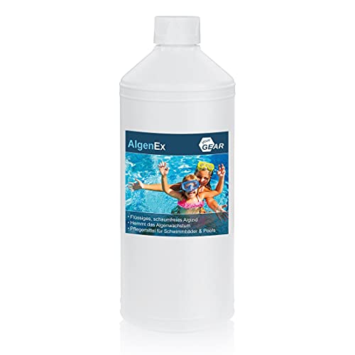 yourGEAR AlgenEx - Algenverhüter Konzentrat, schaumfreies Algenmittel für klares Pool & Schwimmbad Wasser in 1 L oder 3 L Gebinde zu Auswahl [1L] von your GEAR