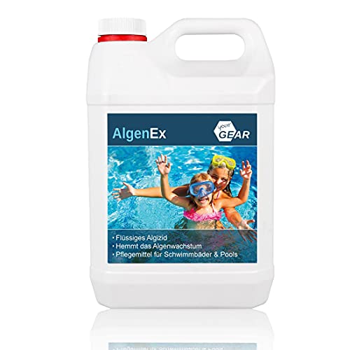 yourGEAR AlgenEx - Algenverhüter Konzentrat, schaumfreies Algenmittel für klares Pool & Schwimmbad Wasser in 1 L oder 3 L Gebinde zu Auswahl [3L] von your GEAR