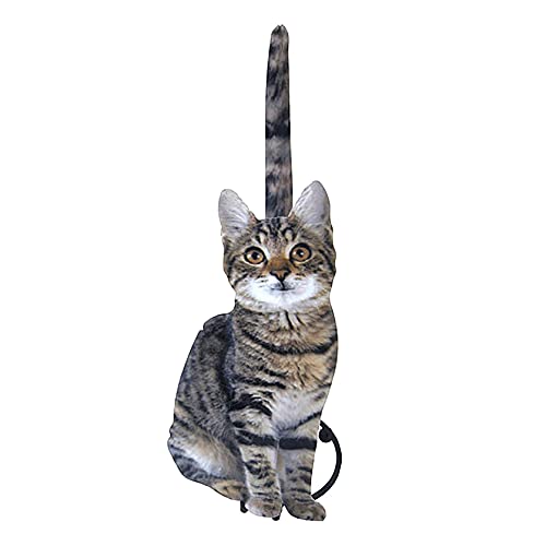 Toilettenpapierhalter auf Fuß in Katzenform – Toilettenzubehör aus Metall – Zubehör für Badezimmer und Küche – Grau von zingking