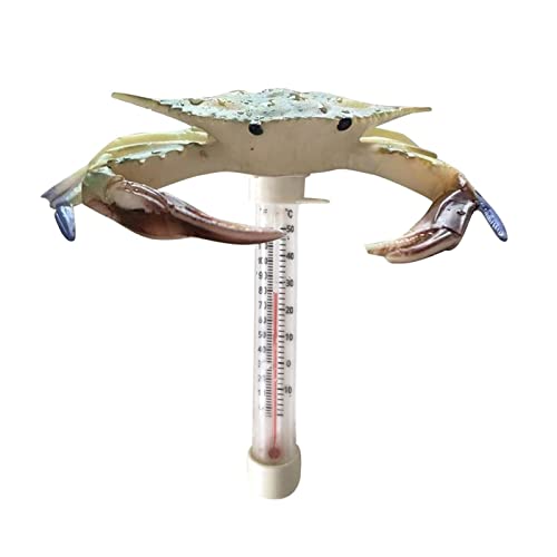 Pool Thermometer schwimmend | Pool Thermometer mit Frosch Form | Teichthermometer Spa Zubehör Wild Swimming Znet-au von EELHOE