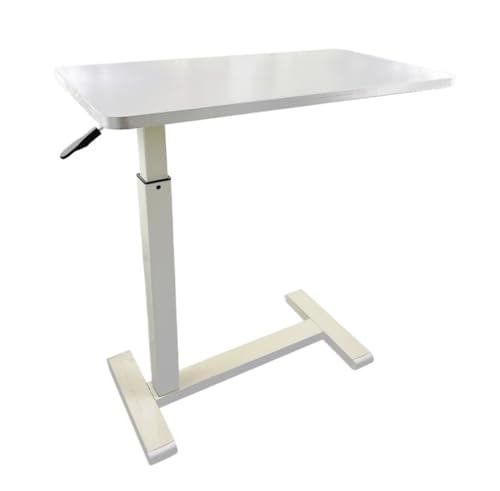 Multifunktionstisch Nachttisch, Anhebbarer Nachttisch for Den Haushalt, Esstisch, Beweglicher Beistelltisch, Einfacher Tisch, Nachttisch Bed Side Table (Color : White, Size : A) von zsgdyr