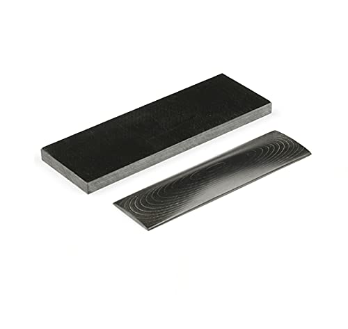 通用 G10 Schuppenmesser Griffmaterial Messermacher Schwert DIY Platten Griffe Micarta Rohlinge Plattenmaterial, 2er Pack (Schwarz) von 通用