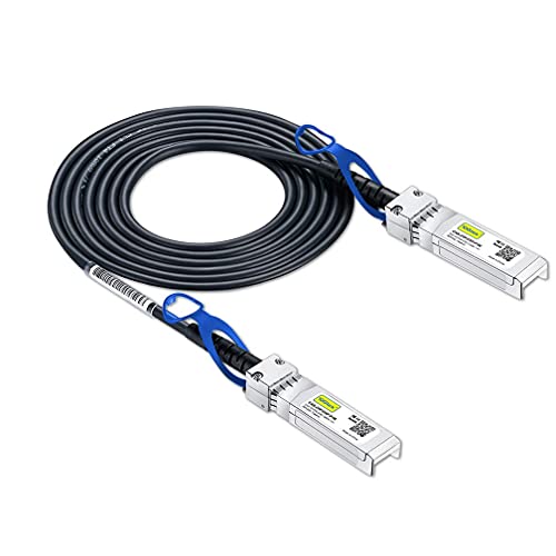 10Gtek 25G SFP28 DAC Kabel 1.5-Meter(4.9ft), 25GBASE-CR Passive Direct Attach Copper Twinax Cable für Cisco SFP-H25GB-CU1.5M, Ubiquiti UC-DAC-SFP28, MikroTik SFP28, Supermicro SFP28, Synology SFP28 von 10Gtek