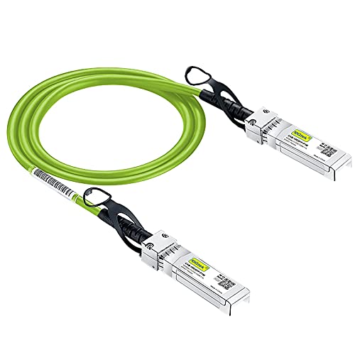 [Grün] 10G SFP+ DAC Kabel 0.5-Meter(1.65ft), Twinax SFP+ Kabel für Cisco SFP-H10GB-CU0.5M, Meraki MA-CBL-TA-0.5M, Ubiquiti UniFi, D-Link, Supermicro, Netgear, Mikrotik, Open Switches von 10Gtek