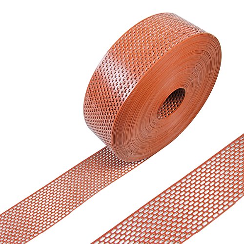 Vogelschutzgitter / Lüftungsgitter / Traufgitter - PVC ziegelrot - 80 mm - 60 m von 123Stahl-Shop