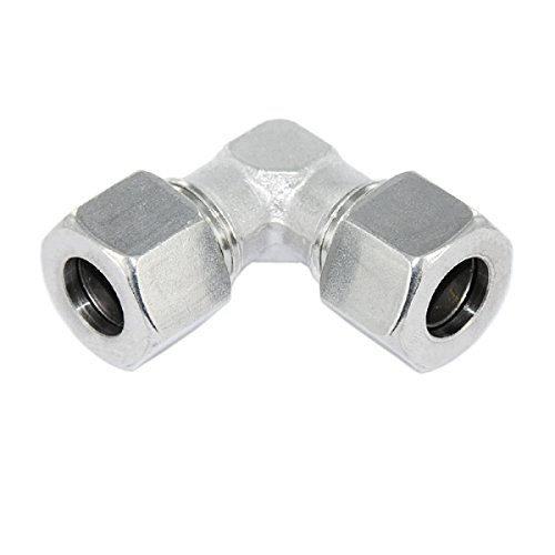 Winkel 90° Schneidringverschraubung Edelstahl V4A - W 10 L - für 10 mm Rohr von 123Stahl-Shop