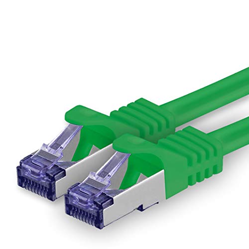 1aTTack.de Cat.7 Netzwerkkabel 3m - Grün - 1 Stück - Cat7 Patchkabel (SFTP/PIMF/LSZH) Rohkabel 10 Gb/s mit Rj 45 Stecker Cat.6a - 1 x 3 Meter Grün von 1aTTack.de