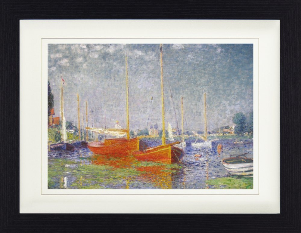 1art1 Bild mit Rahmen Claude Monet - Die Roten Boote, Argenteuil 1875 von 1art1